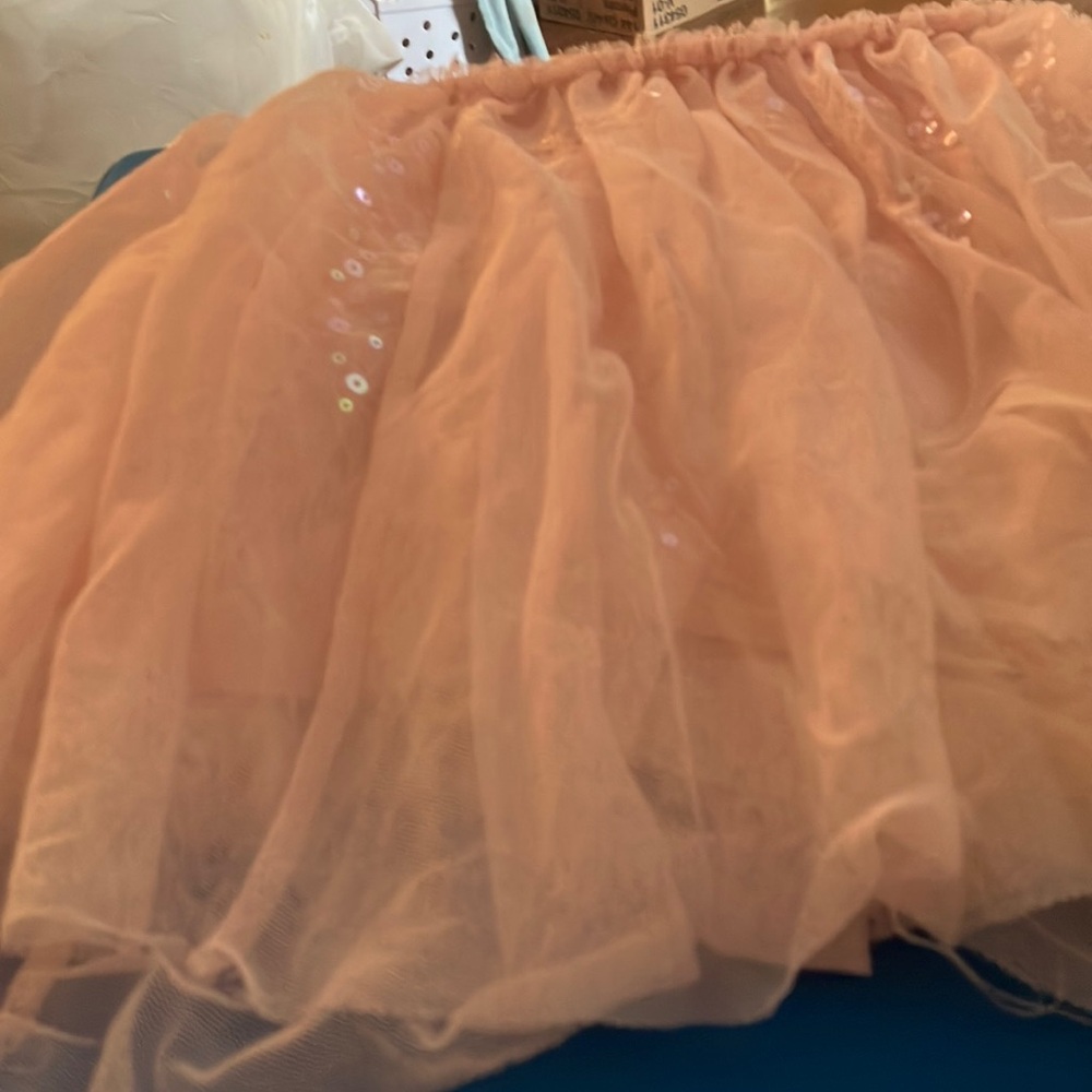 FINAL MARKDOWN Elegant pale pink justice Tulle Skort 8